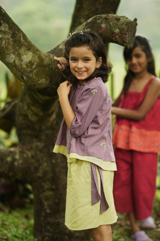 "Wildflower Explorers" - Relaxed  Cotton Kids Top