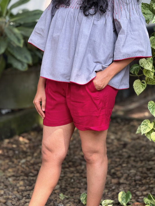 "Slow Red on Soft Stone" - Shorts